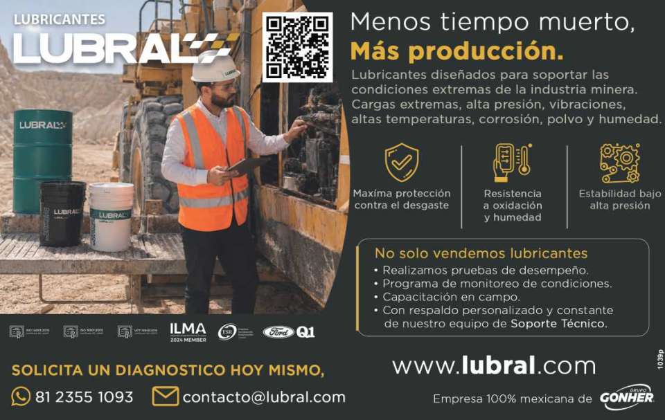 LUBRICANTES diseñados para soportar las condiciones extremas de la industria minera. Maxima proteccion contra el desgaste, Resistencia a oxidacion y humedad. Estabilidad bajo alta presion. LUBRICANTES diseñados para soportar las condiciones extremas de la industria minera. Maxima proteccion contra el desgaste, Resistencia a oxidacion y humedad. Estabilidad bajo alta presion.
