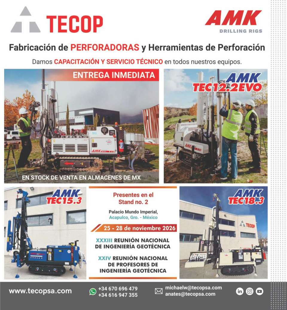 Fabricacion de Perforadoras y Herramientas de Perforacion Entrega Inmediata, Capacitacion y Servicio Tecnico AMK Tec 12.2evo AMK Tec 15.3 AMK Tec 18.3